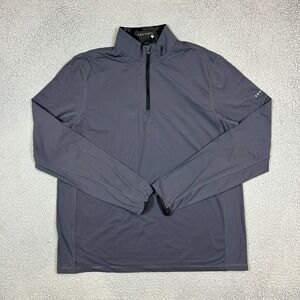 Greyson Shirt Mens Large Gray Golf Performance 1/4 Zip Stretch Golfer Pullover